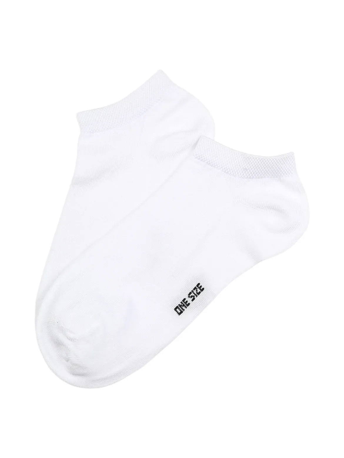 Enrico Coveri Calze corte sneaker da donna in cotone mercerizzato - bianco