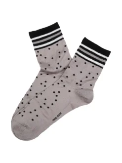 Enrico Coveri Calze da donna midi a pois - grigio