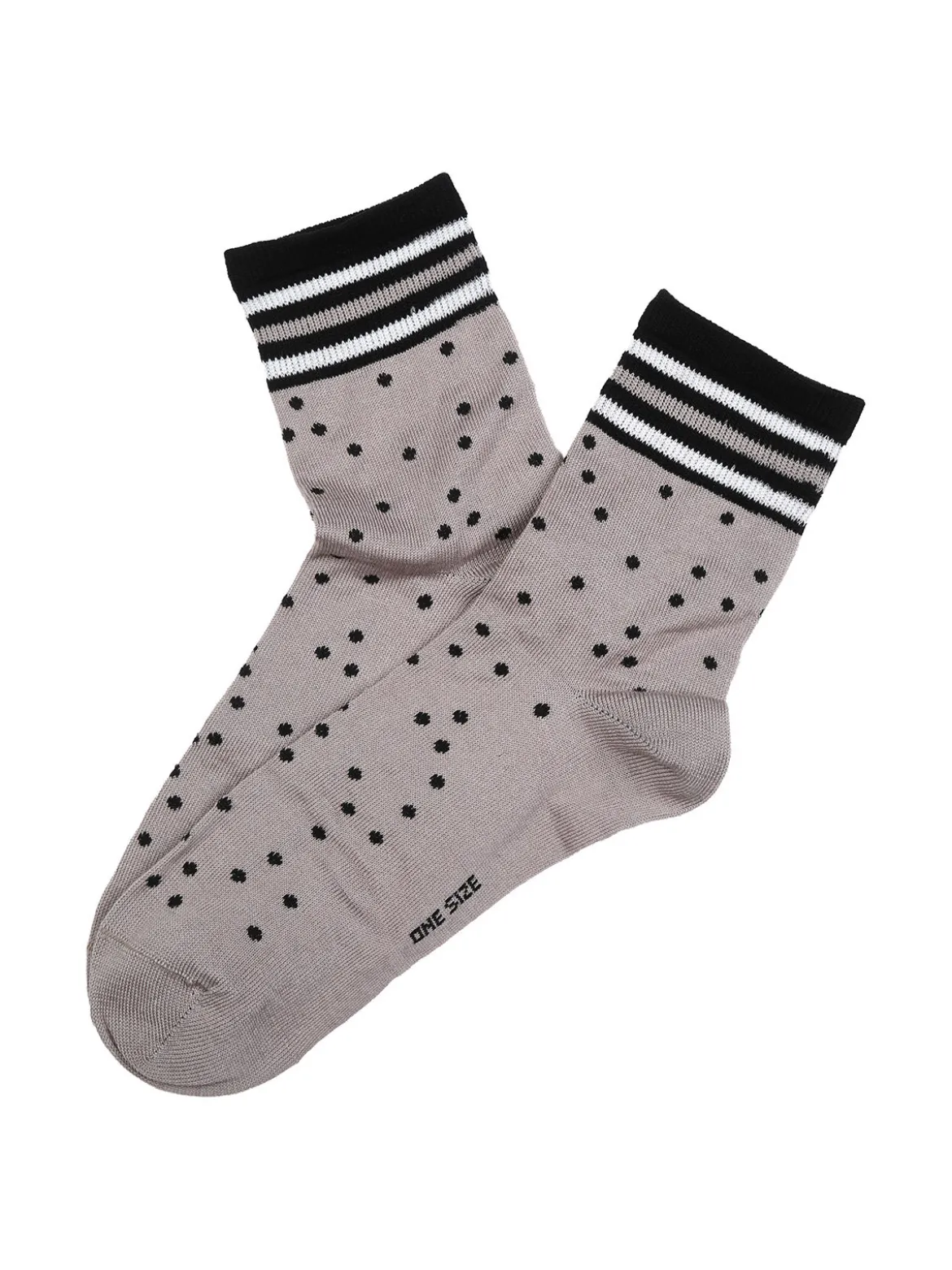 Enrico Coveri Calze da donna midi a pois - grigio