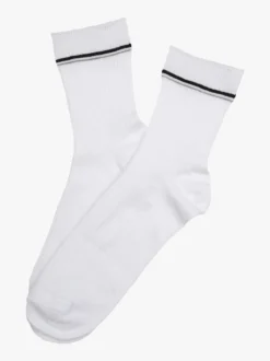 Enrico Coveri Calze donna midi a costine - bianco