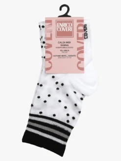Enrico Coveri Calze donna midi a pois - bianco