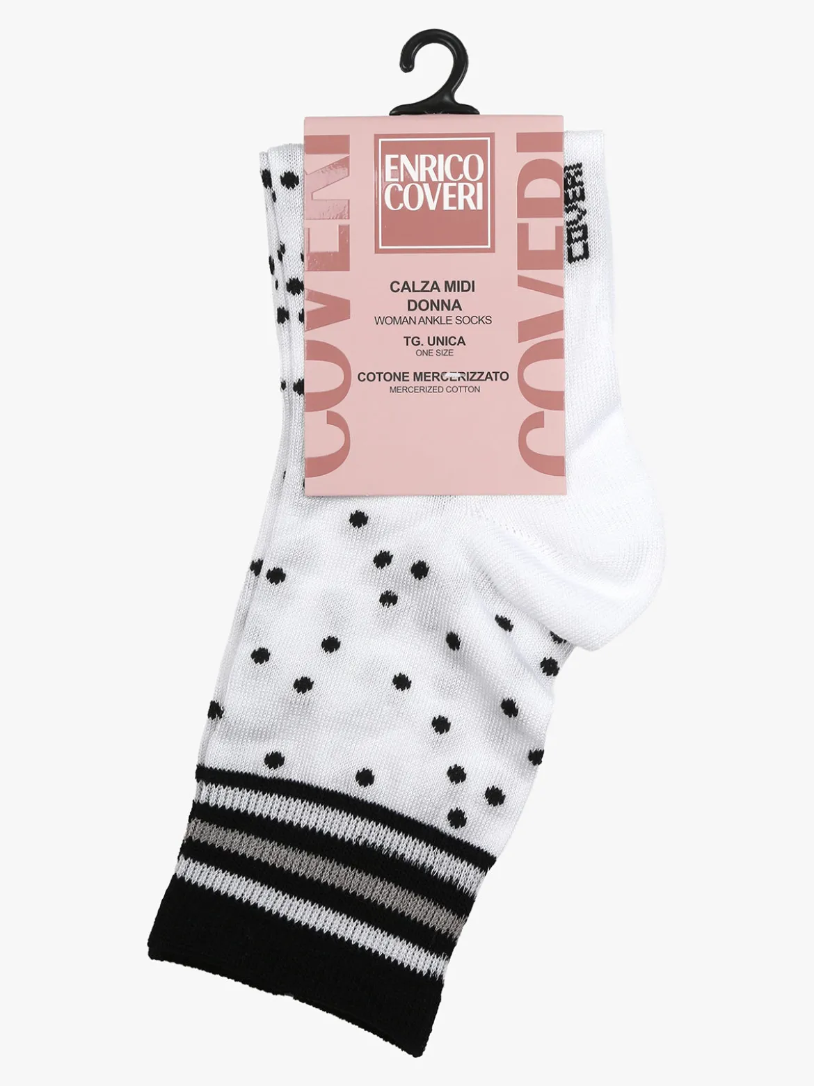 Enrico Coveri Calze donna midi a pois - bianco