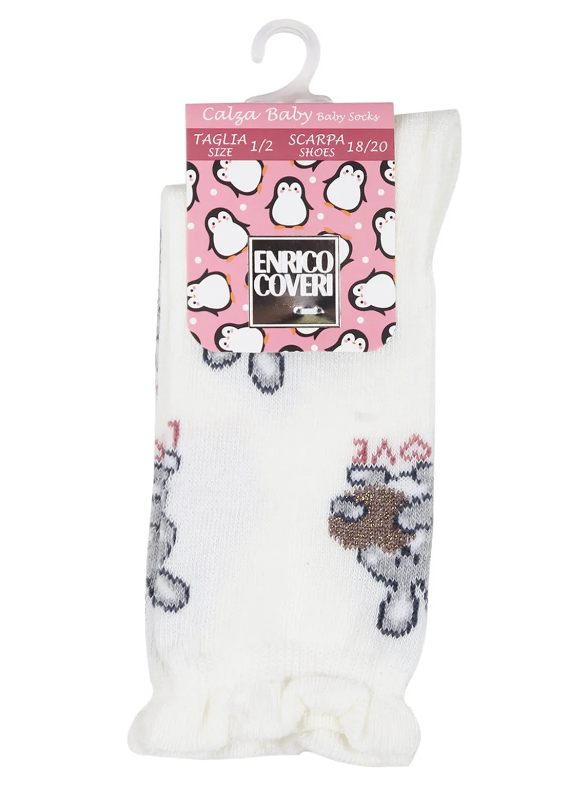 Enrico Coveri Calze lunghe da bambina in caldo cotone