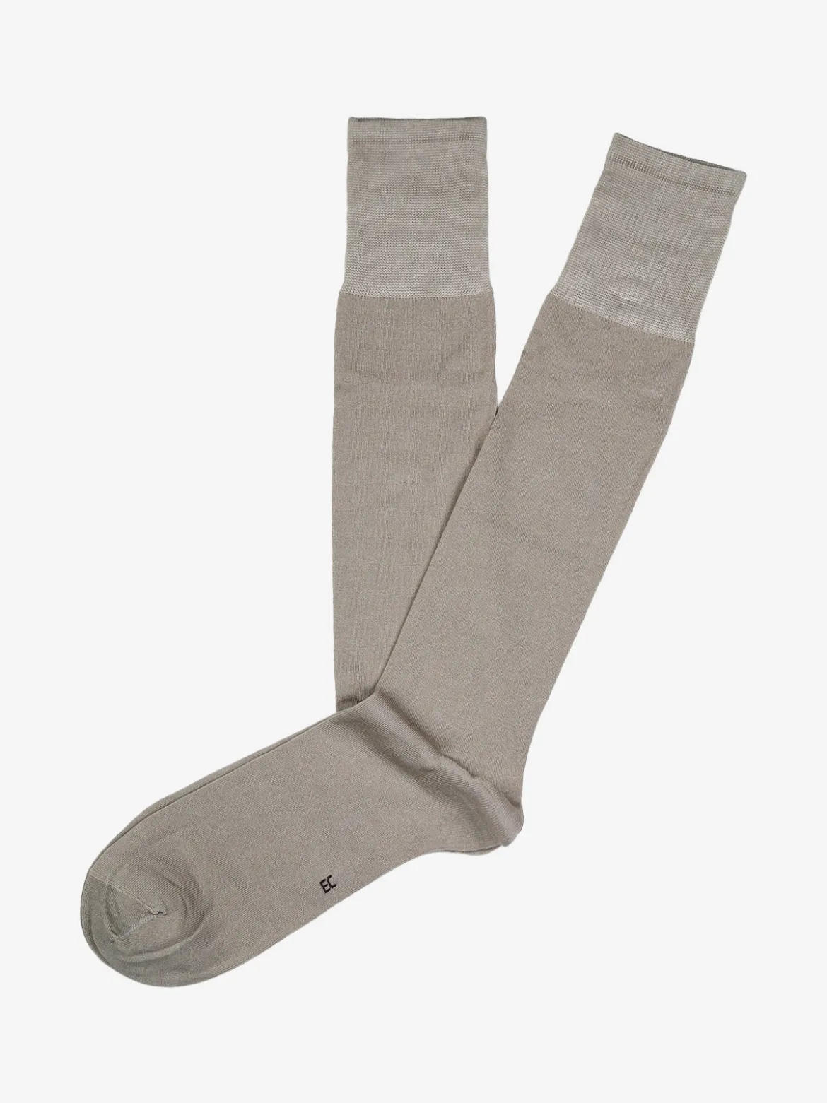 Enrico Coveri Calze lunghe da uomo in cotone mercerizzato - beige