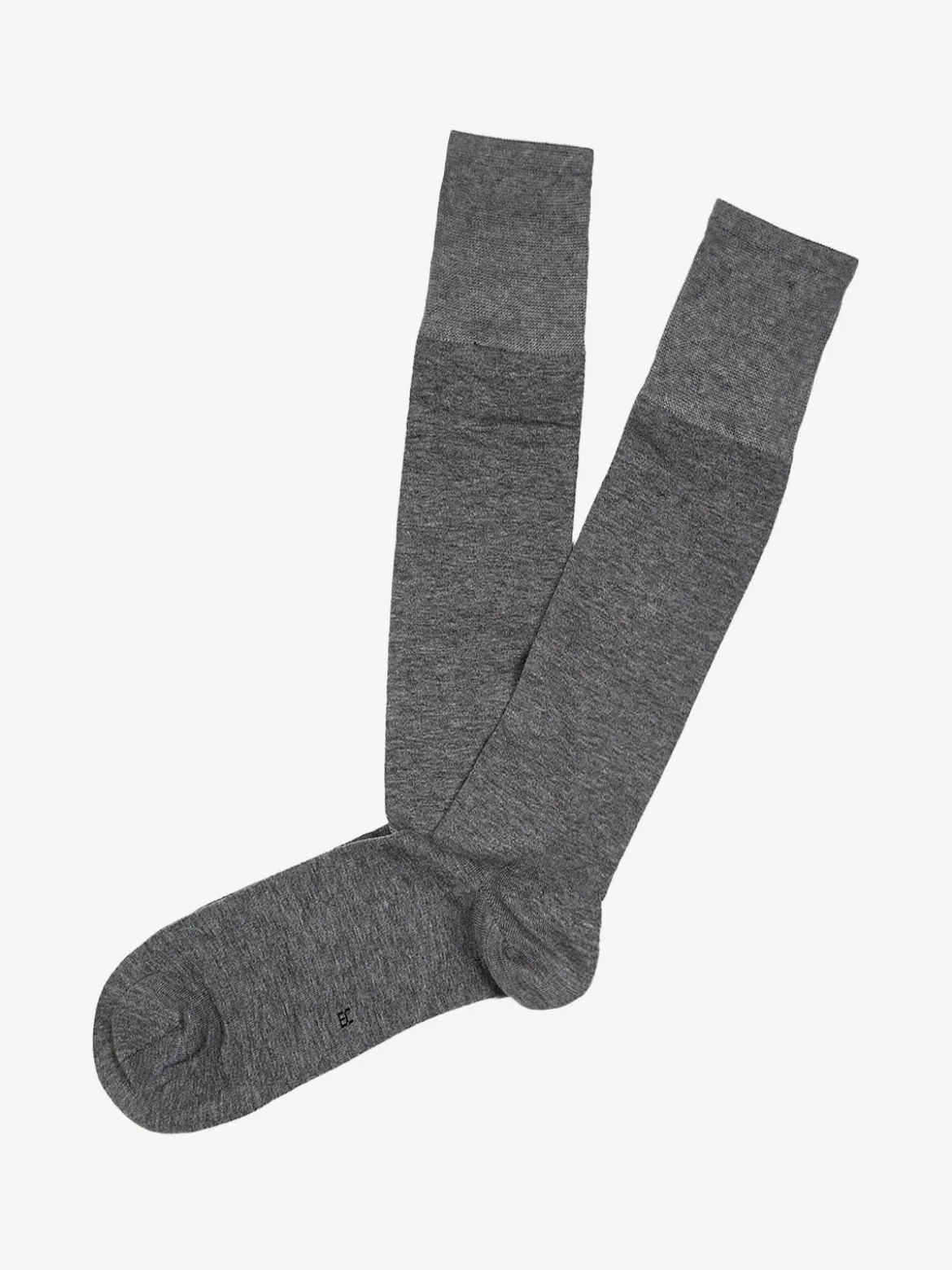 Enrico Coveri Calze lunghe da uomo in cotone mercerizzato - grigio