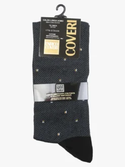 Enrico Coveri Calze lunghe da uomo in filo di scozia con stampe
