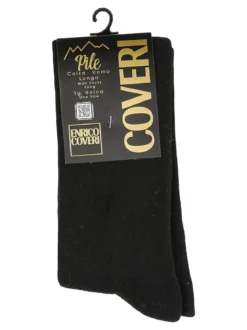 Enrico Coveri Calze lunghe da uomo in pile - nero
