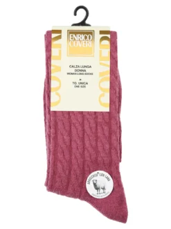 Enrico Coveri Calze lunghe donna misto lana - fuxia