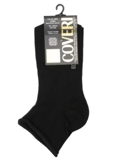 Enrico Coveri Calze midi da uomo in caldo cotone - nero