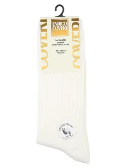 Enrico Coveri Calze midi donna misto lana - bianco