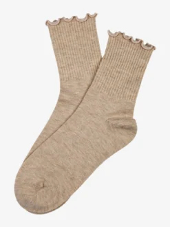 Enrico Coveri Calze midi donna misto lana - cammello