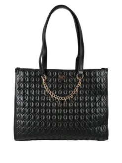 Enrico Coveri Contemporary Borsa donna trapuntata con ciondoli - nero