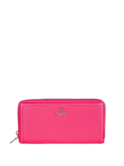 Enrico Coveri Contemporary Portafoglio donna in ecopelle con zip - fucsia
