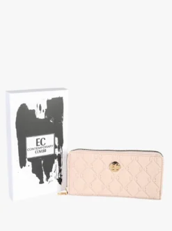 Enrico Coveri Contemporary Portafoglio donna in ecopelle con zip - nudo