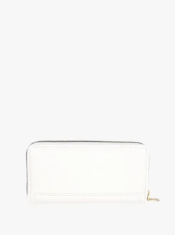 Enrico Coveri Contemporary Portafoglio donna in ecopelle con zip - bianco