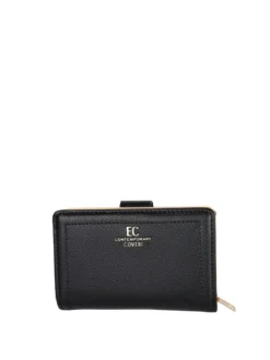 Enrico Coveri Contemporary Portafoglio donna mini in ecopelle - nero