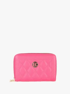 Enrico Coveri Contemporary Portafoglio donna trapuntato con doppia tasca - fucsia