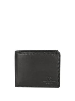 Enrico Coveri Contemporary Portafoglio in pelle mini da uomo - nero