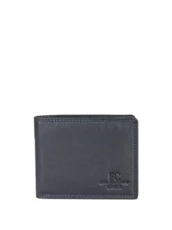 Enrico Coveri Contemporary Portafoglio in pelle mini da uomo - blu scuro