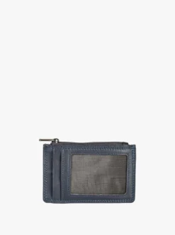 Enrico Coveri Contemporary Portatessere da uomo in pelle - blu scuro