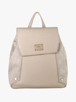 Enrico Coveri Contemporary Zaino donna in ecopelle con patta - sabbia
