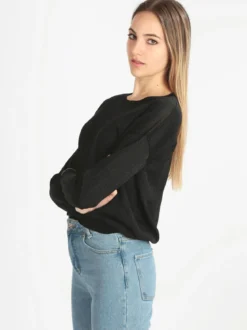 Enrico Coveri Maglia girocollo donna in lurex