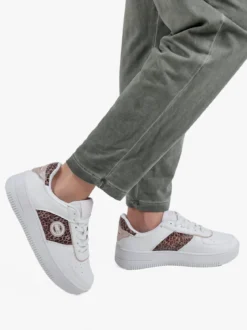 Enrico Coveri Sneakers donna animalier con platform
