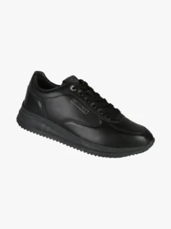 Enrico Coveri Sneakers stringate da uomo in ecopelle - nero