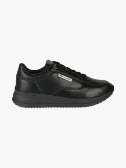 Enrico Coveri Sneakers stringate da uomo in ecopelle - nero