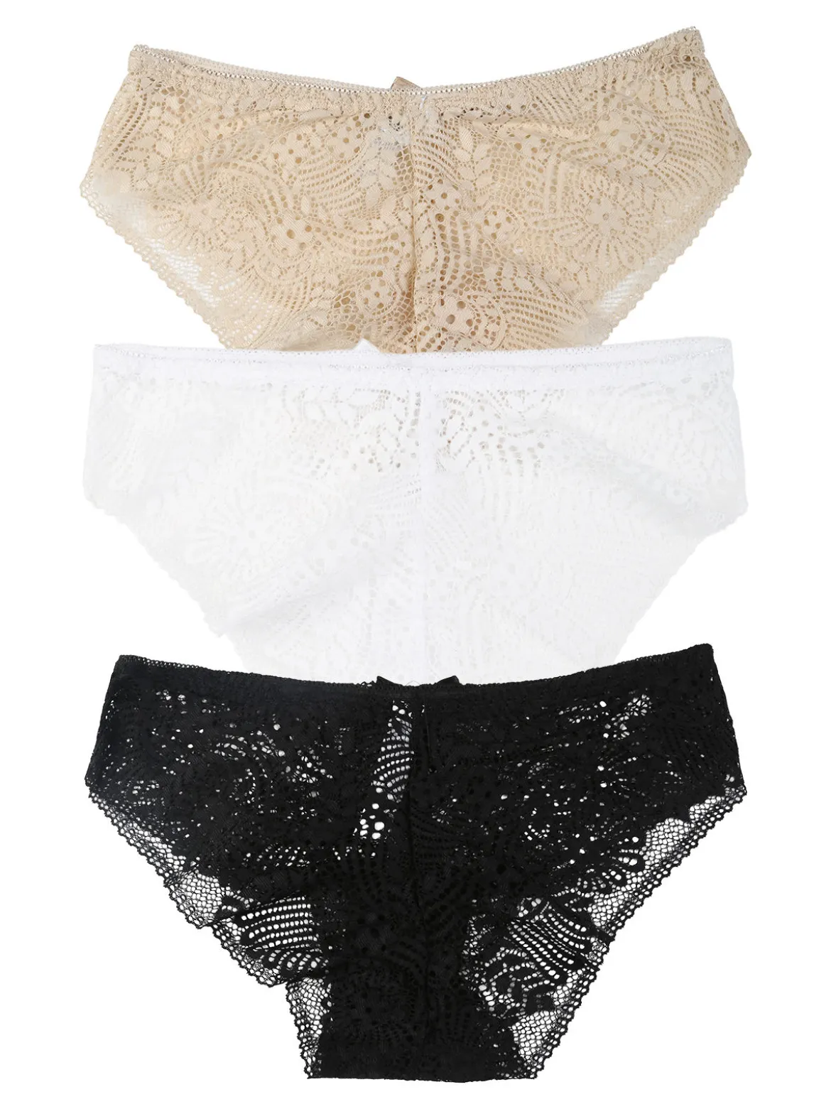 Essenziale Milano Confezione da 3 slip da donna in pizzo - assortito
