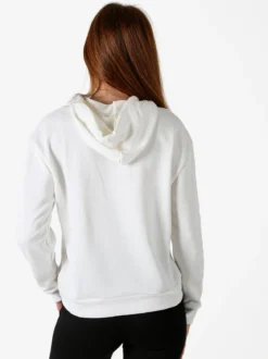 Essenziale Milano Felpa donna con cappuccio - bianco