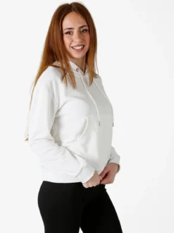 Essenziale Milano Felpa donna con cappuccio - bianco