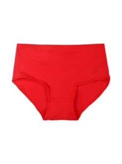 Essenziale Milano Slip maxi da donna in cotone - rosso