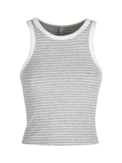 Essenziale Milano Top cropped donna a righe