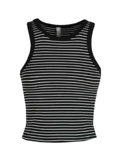 Essenziale Milano Top cropped donna a righe