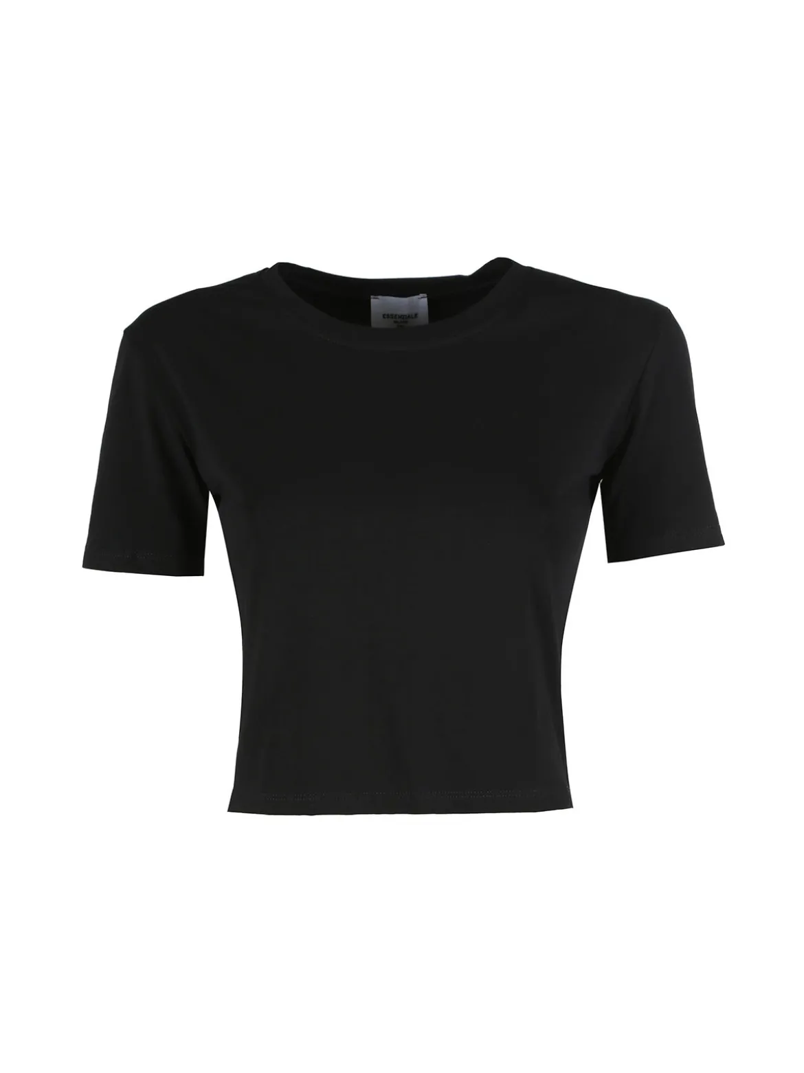 Essenziale Milano T-shirt crop da donna in cotone