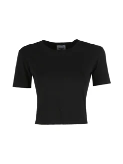 Essenziale Milano T-shirt crop da donna in cotone