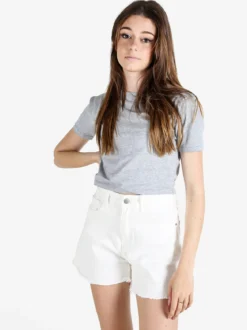 Essenziale Milano T-shirt crop da donna in cotone