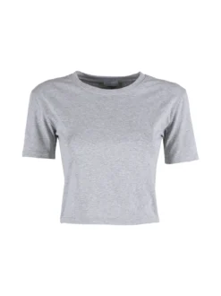 Essenziale Milano T-shirt crop da donna in cotone