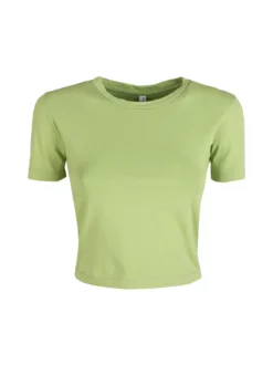 Essenziale Milano T-shirt cropped da donna girocollo