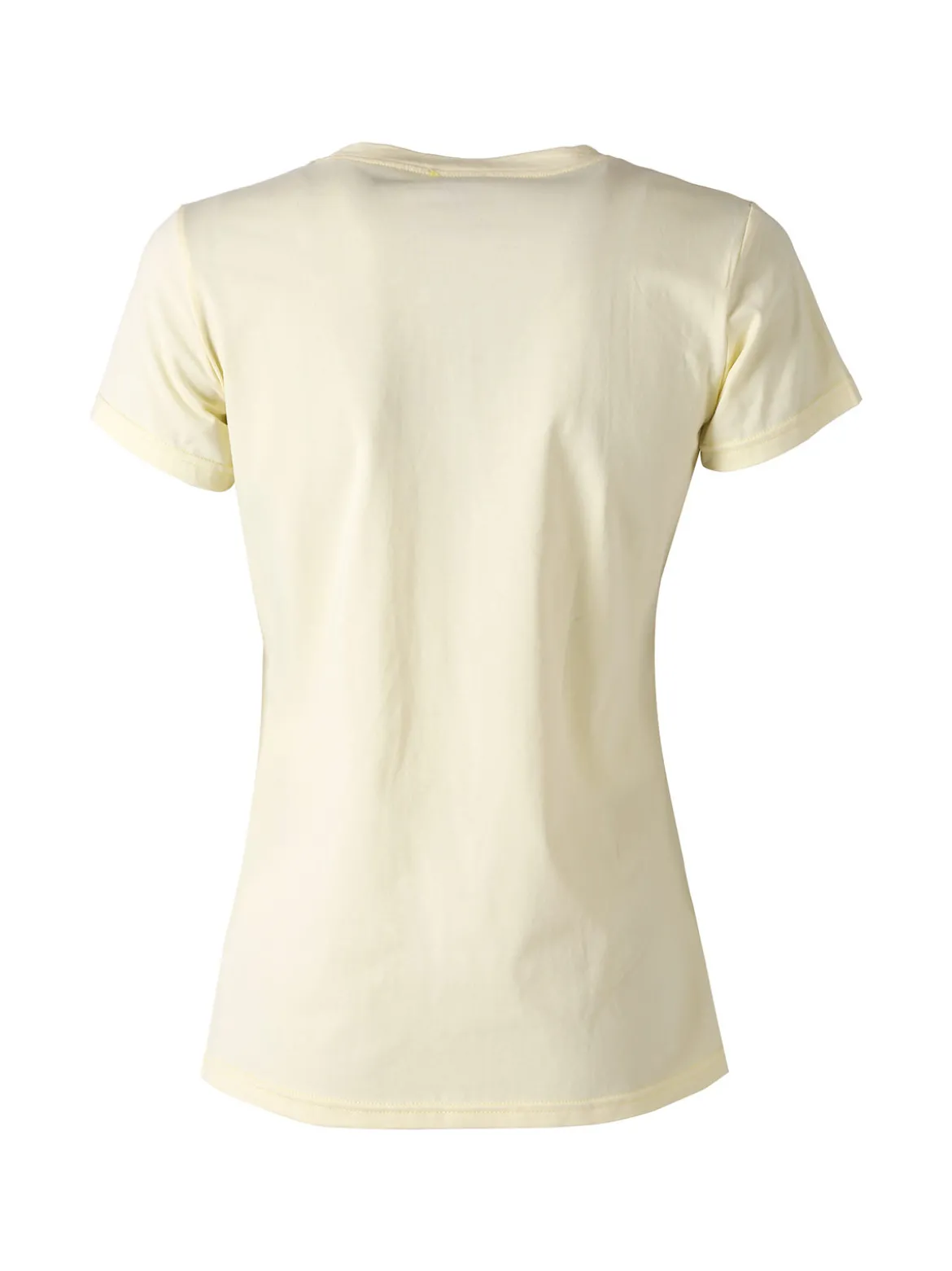 Essenziale Milano T-shirt girocollo da donna in cotone - giallo
