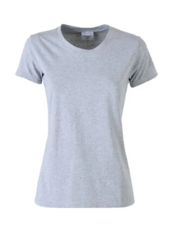 Essenziale Milano T-shirt girocollo da donna in cotone - grigio