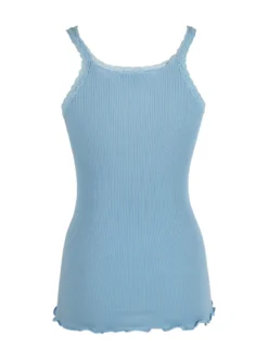 Esse Speroni Canotta donna girocollo a costine con pizzo