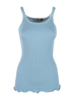 Esse Speroni Canotta donna girocollo a costine con pizzo