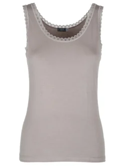 Esse Speroni Canotta donna in cotone modal con pizzo