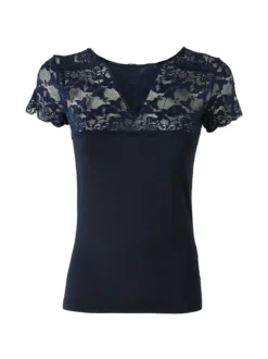 Esse Speroni Maglia manica corta donna con pizzo