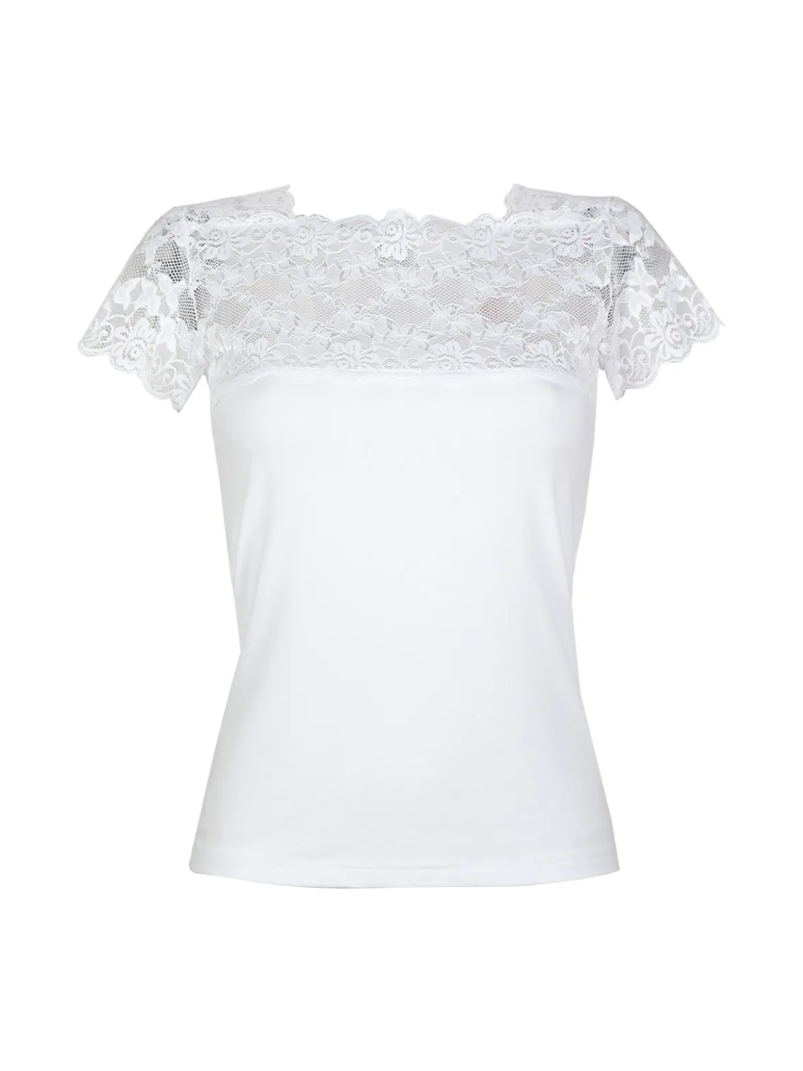 Esse Speroni Maglia manica corta donna con pizzo