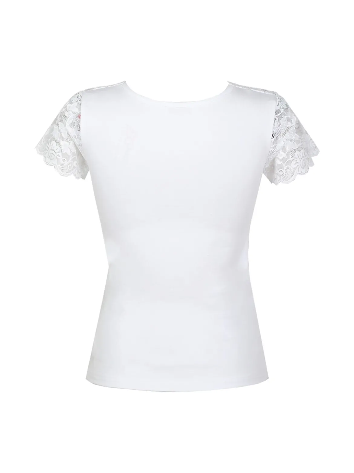 Esse Speroni Maglia manica corta donna con pizzo