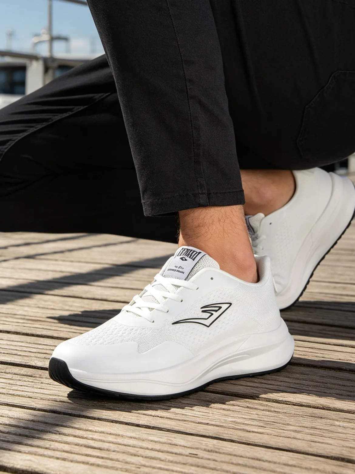 Everlast Sneakers sportive da uomo stringate - bianco