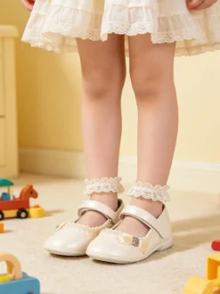 Exma Ballerine da bambina con cinturino e fiocco